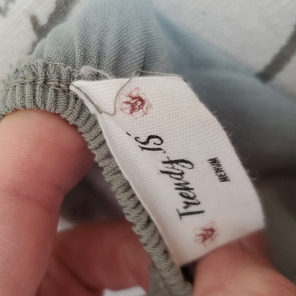 Sage green off the shoulder top - Picture 7 of 10